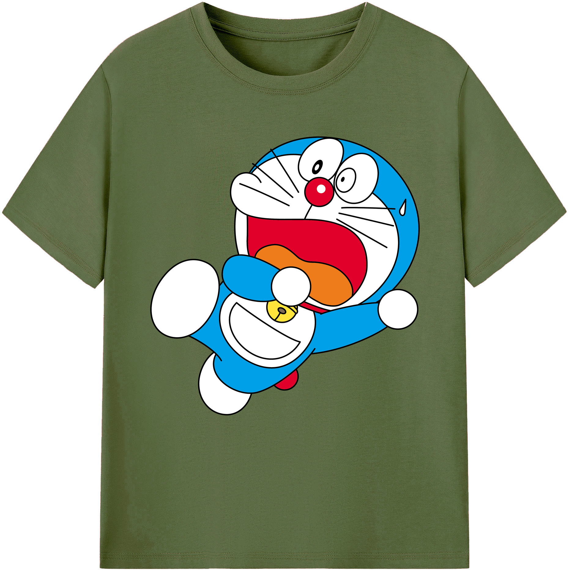 （画像用） ドラえもん Doraemon 綿100％半袖Tシャツ（フロントプリント）
